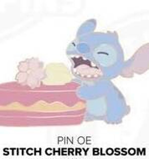 Stitch & cake cherry blossom pin - april - Disneyland Paris
