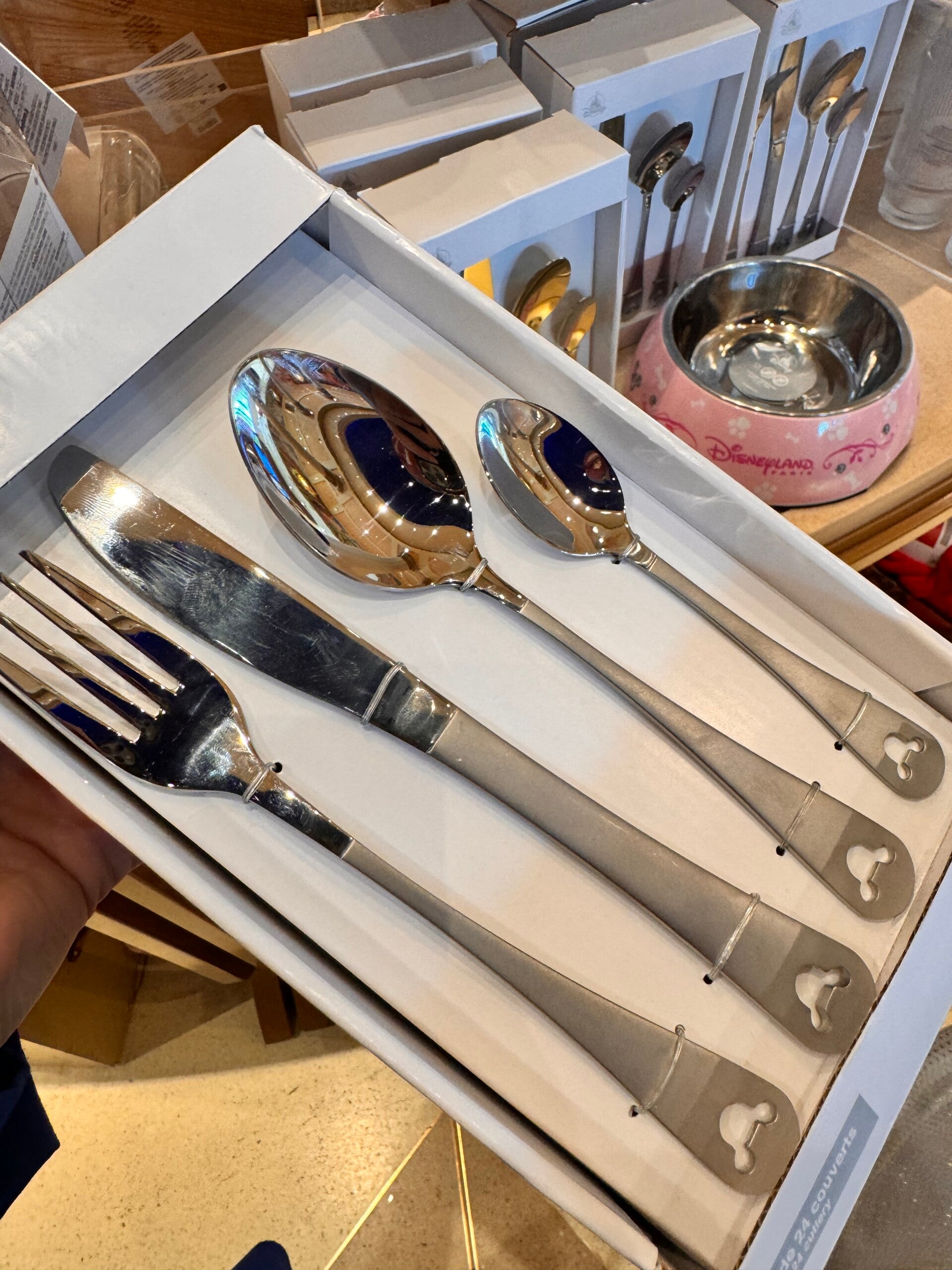 24 pieces cutlery set mickey silver - Disneyland Paris
