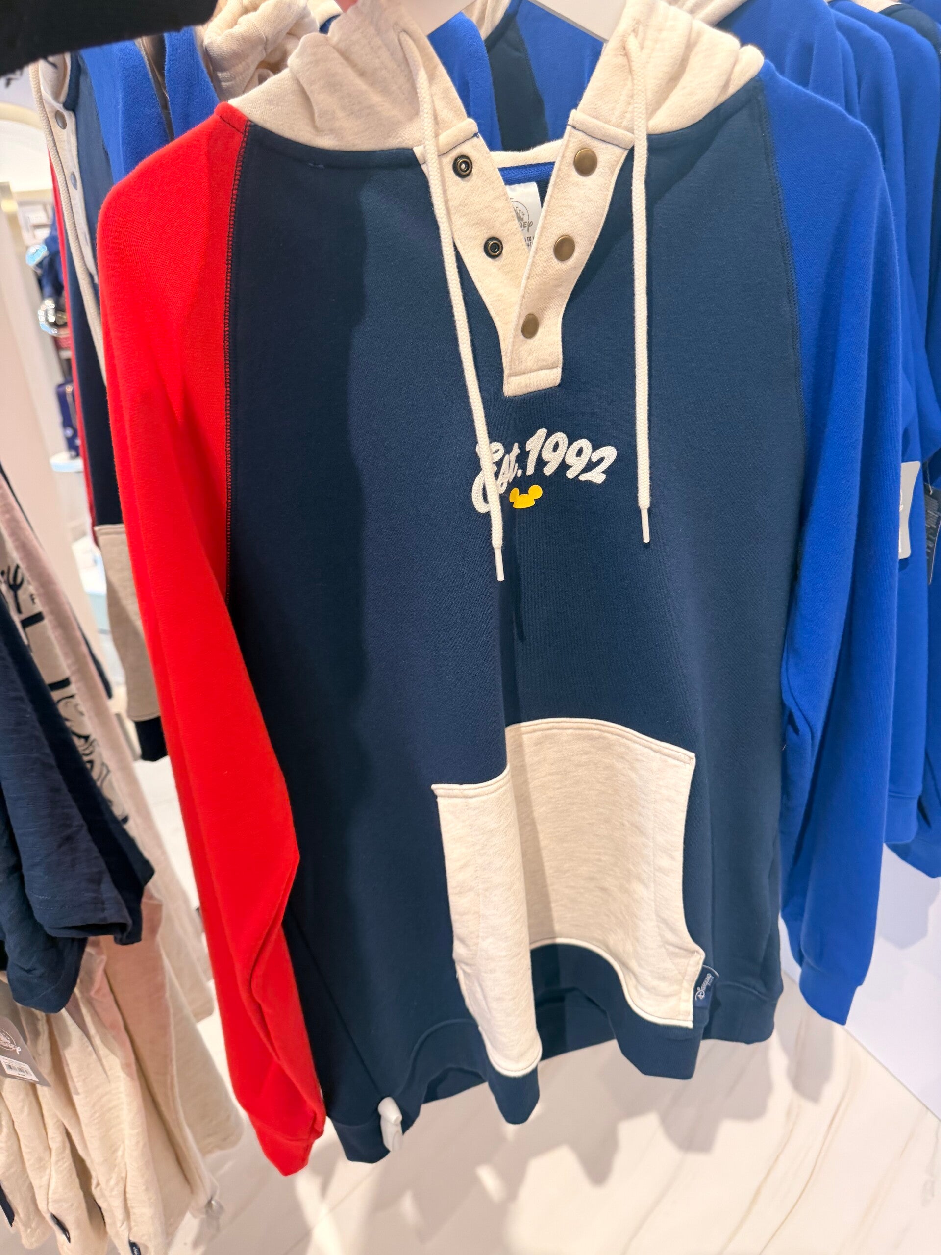 Est 1992 DLP sweater - blue / yellow / red - adults