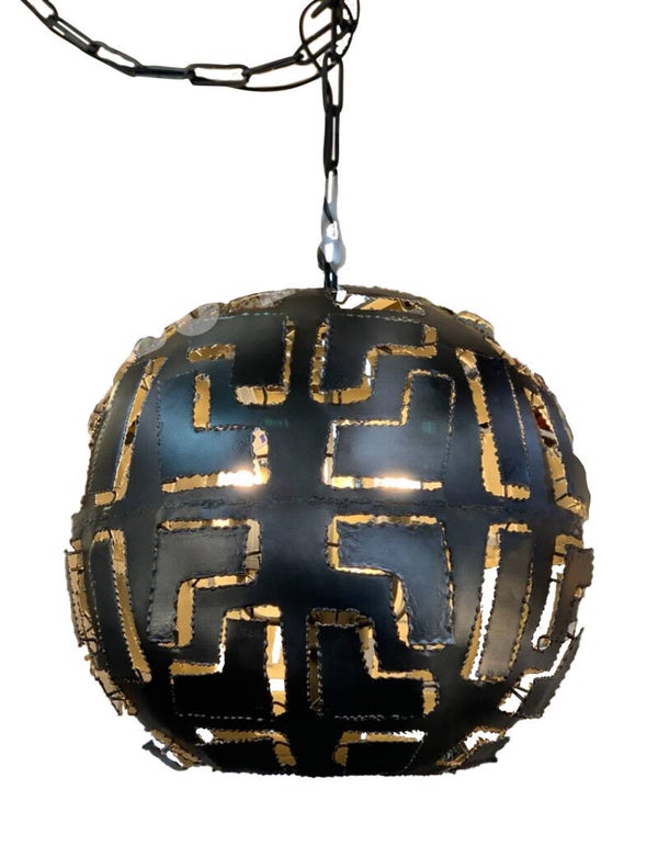 Hanglamp Pablo ball 50cm dia antraciet