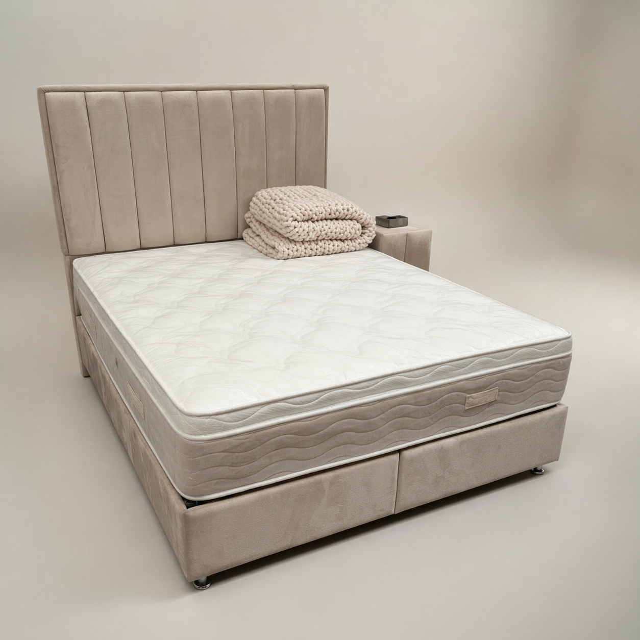 Boxspring met opbergruimte - Atlantic - cosy design - verschillende maten