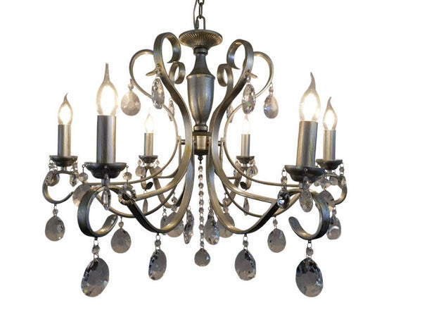 Kroonluchter Serenade paint silver gold kleur 75cm dia