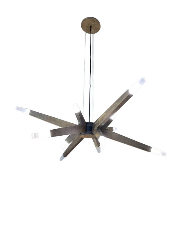 Hanglamp Sticks donker hout kleur