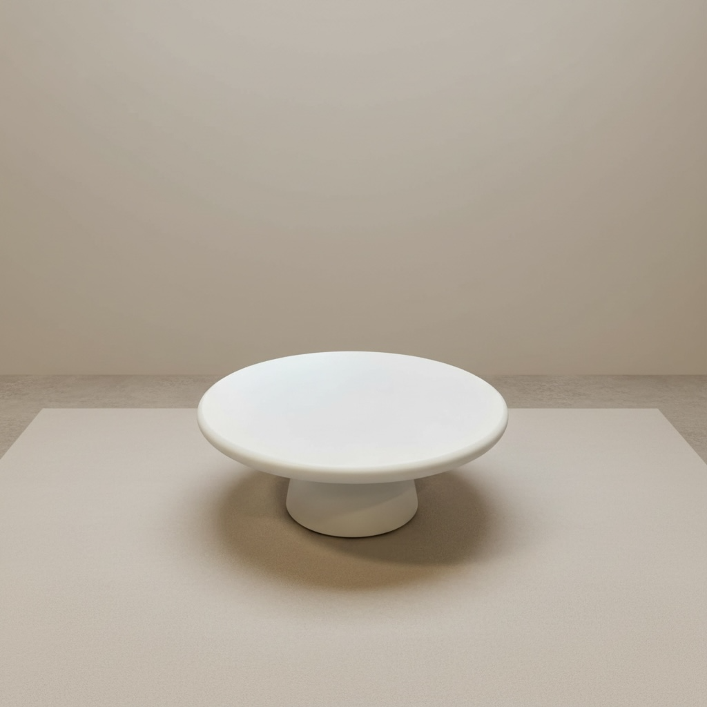 Salontafel Japandi 100 cm – Off White MDF – Betonlook