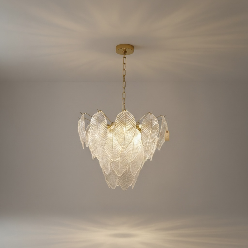Lustre Élégance Feuille – Luxe Design Hanglamp met Verfijnde Allure