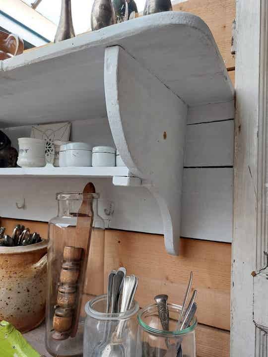 ◘ Houten regaal wit