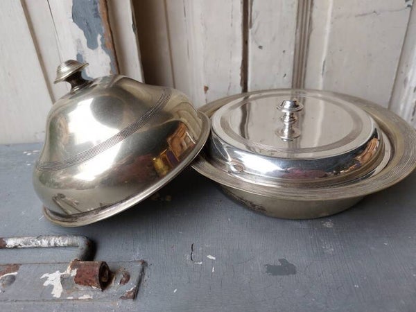 ◘ Verzilverde cloche