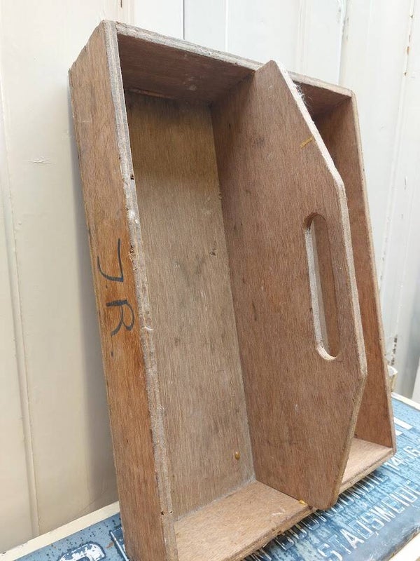 ♥ Houten bak met handvat