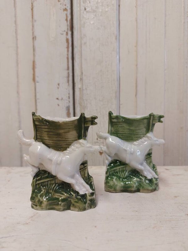 ♣ Vintage porseleinen vaasje SET