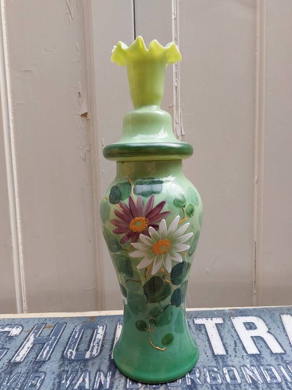 ♥ Opaline vaas met deksel