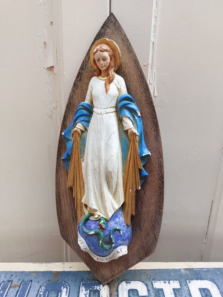 ♥ Keramieken Madonna 1930 plaquette