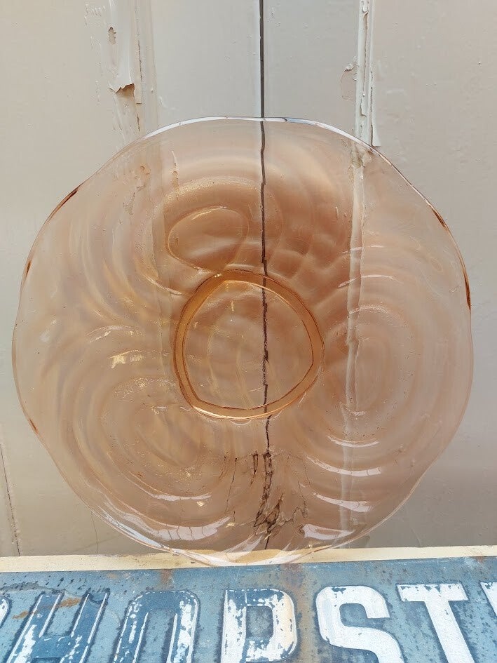 ♥ Vintage roze persglas schaal