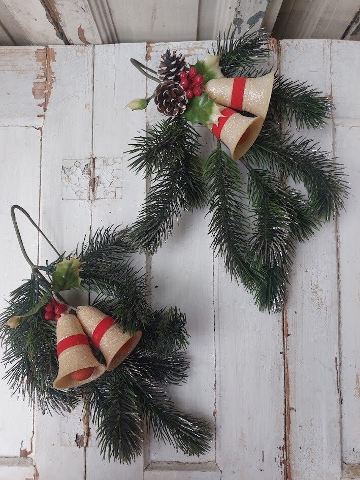 ♥ Vintage kunstkersthangers set