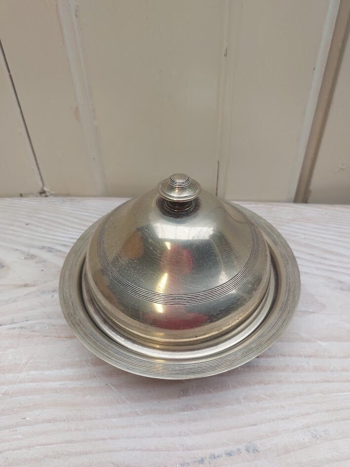 ♠ Verzilverde opwarmschotel / muffinschotel