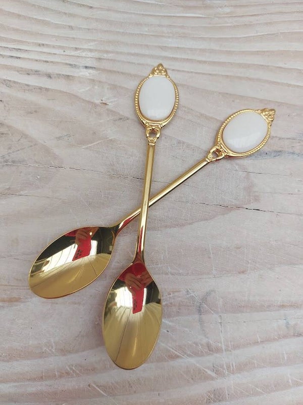 ♥ Set gouden lepeltjes