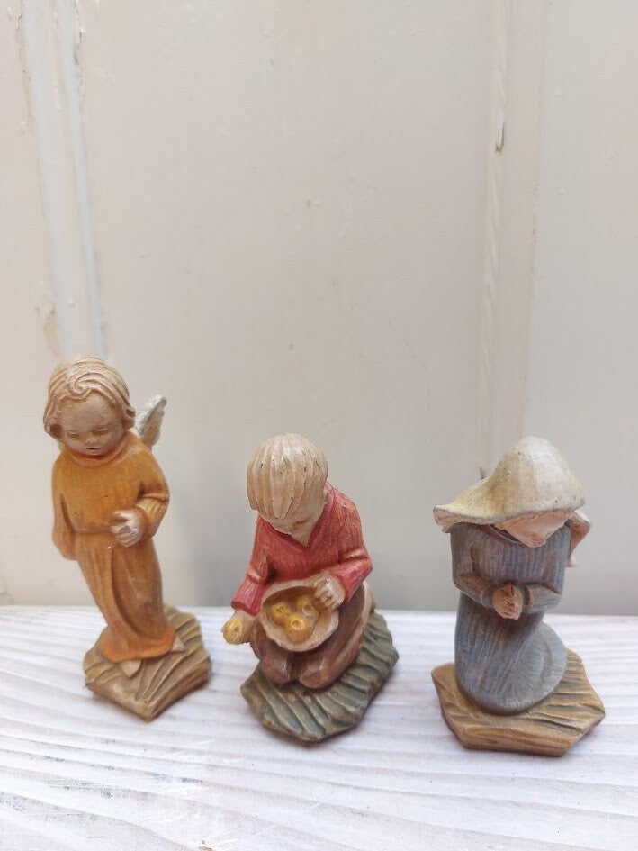 ♥ Set vintage engelen kerst