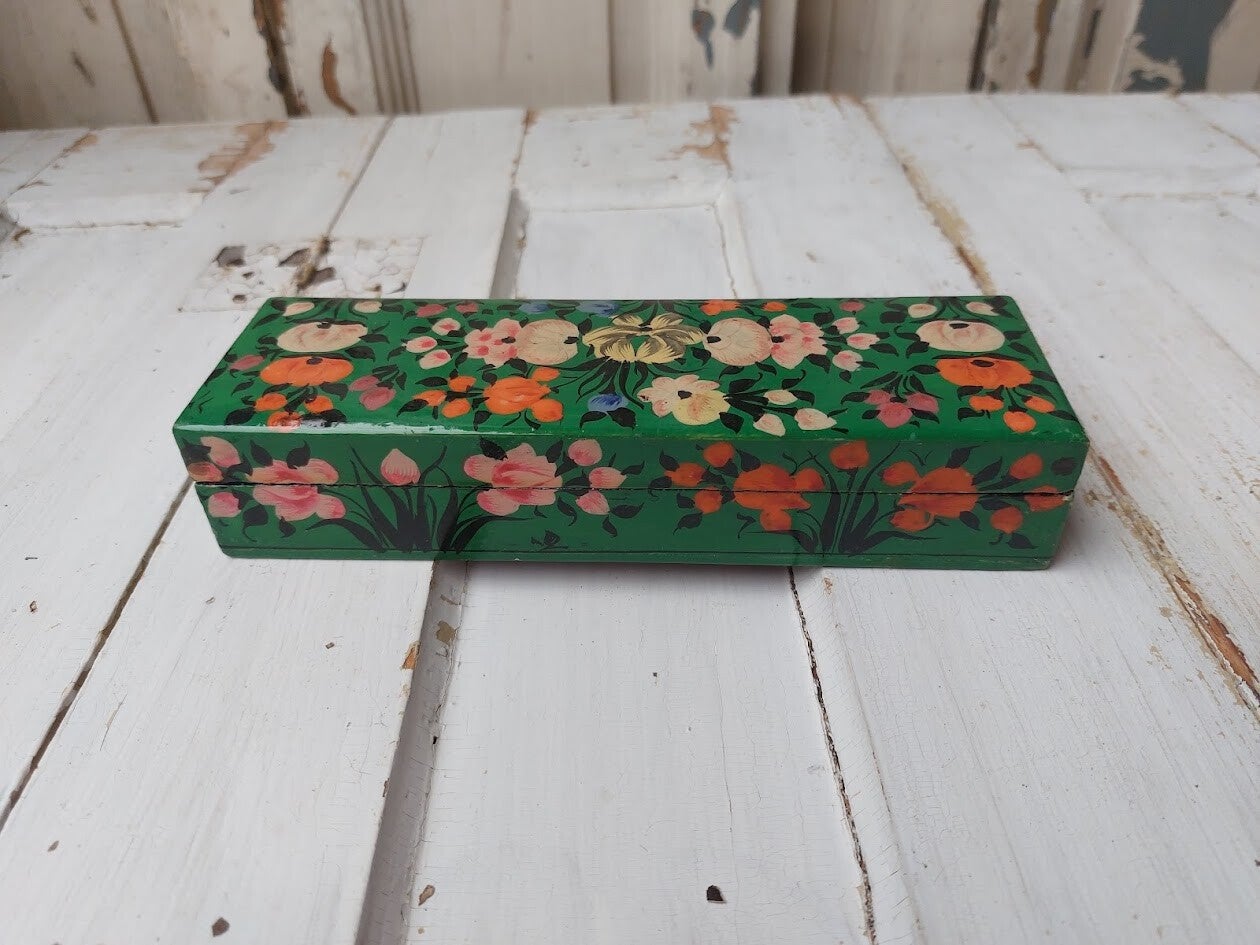 ♫ Handgeschilderd doosje van hout