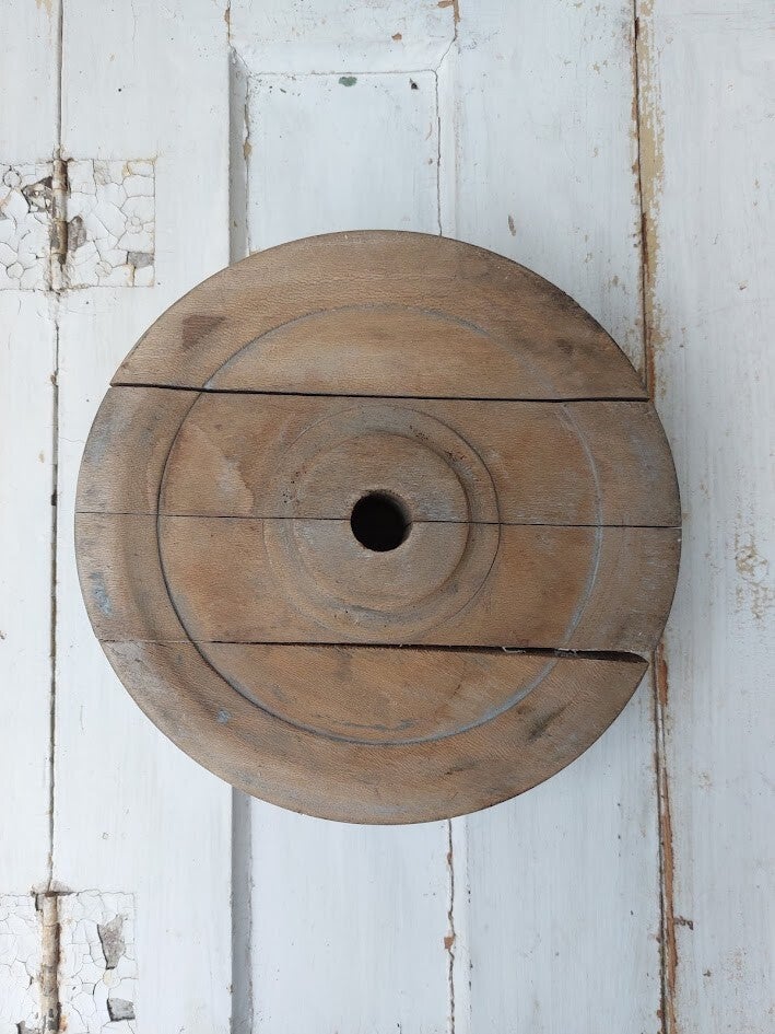 ♠ Houten spoel / katrol