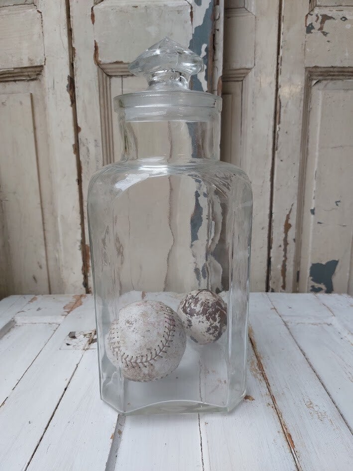 ♠ Glazen snoeppot - stopfles