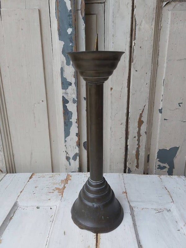 ♠ Antieke koperen kandelaar