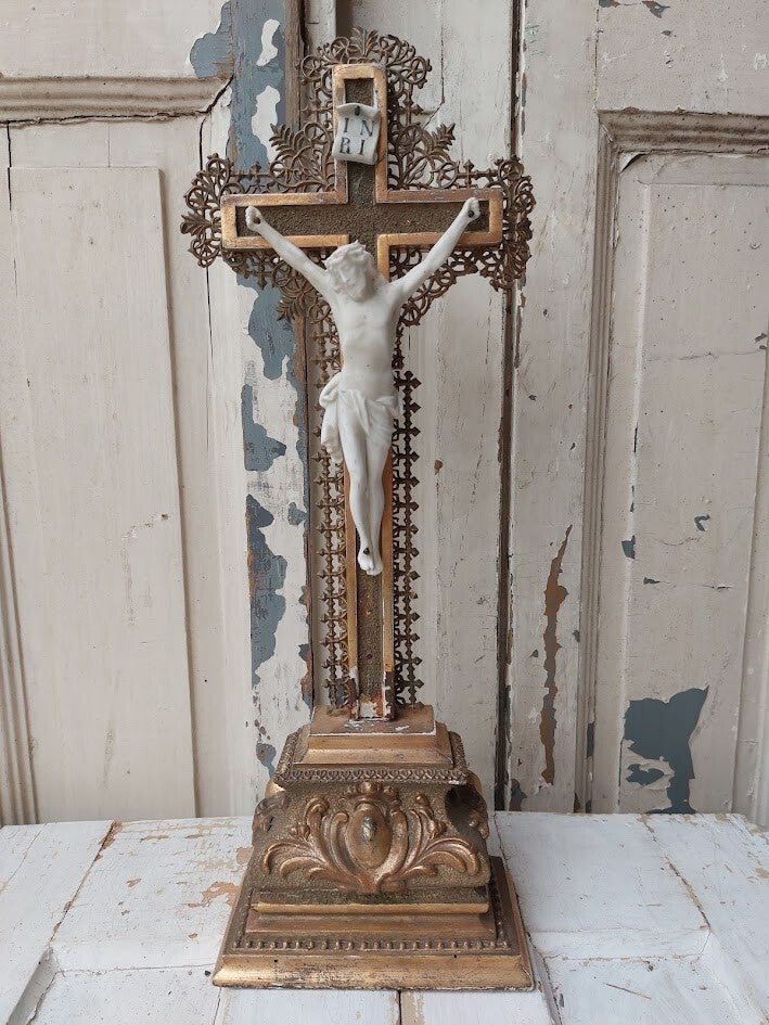 ♠ Antieke kruisbeeld - crucfix