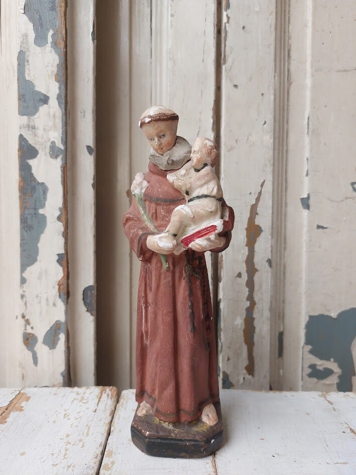 ♠ Antiek religieus beeldje