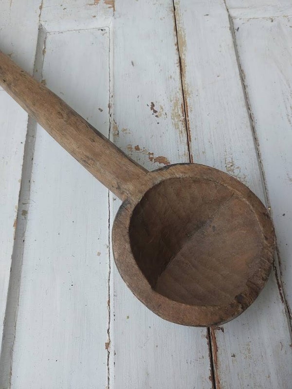 ♠ Oude houten pollepel