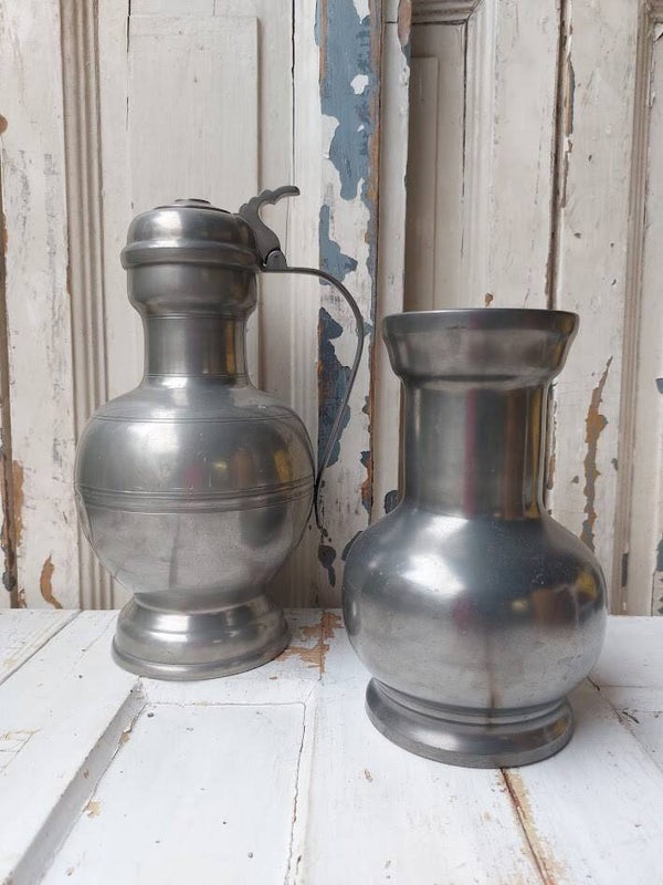 ♠ Tinnen kannen SET