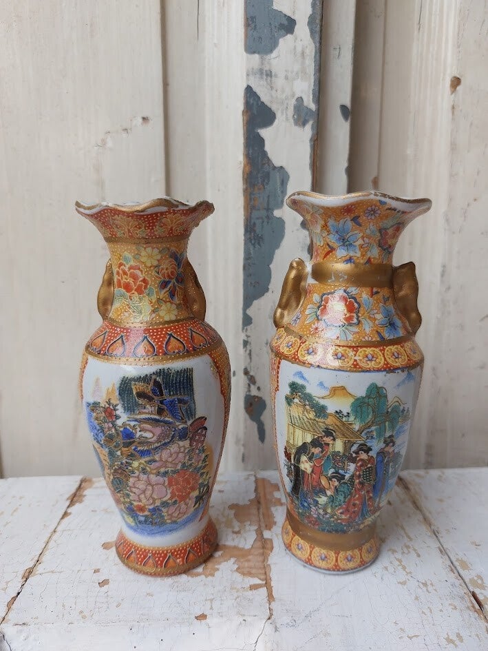 ♠ Miniatuur Japanse Satsuma-vazen