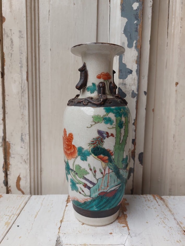 ♠ Antieke Chinese Nanking-vaas
