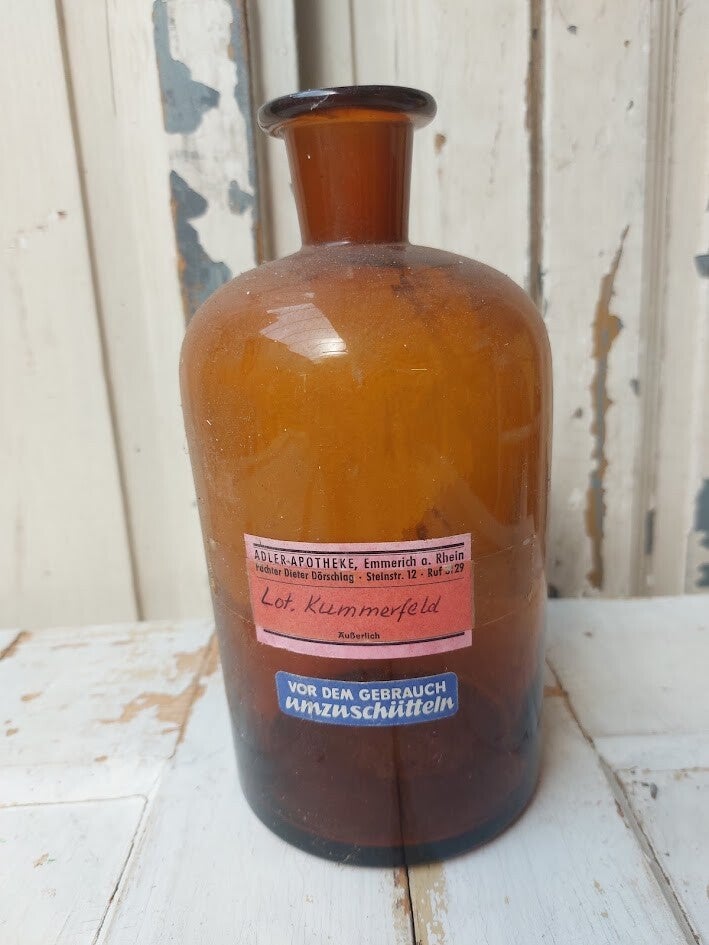 ♠ Glazen apothekersfles