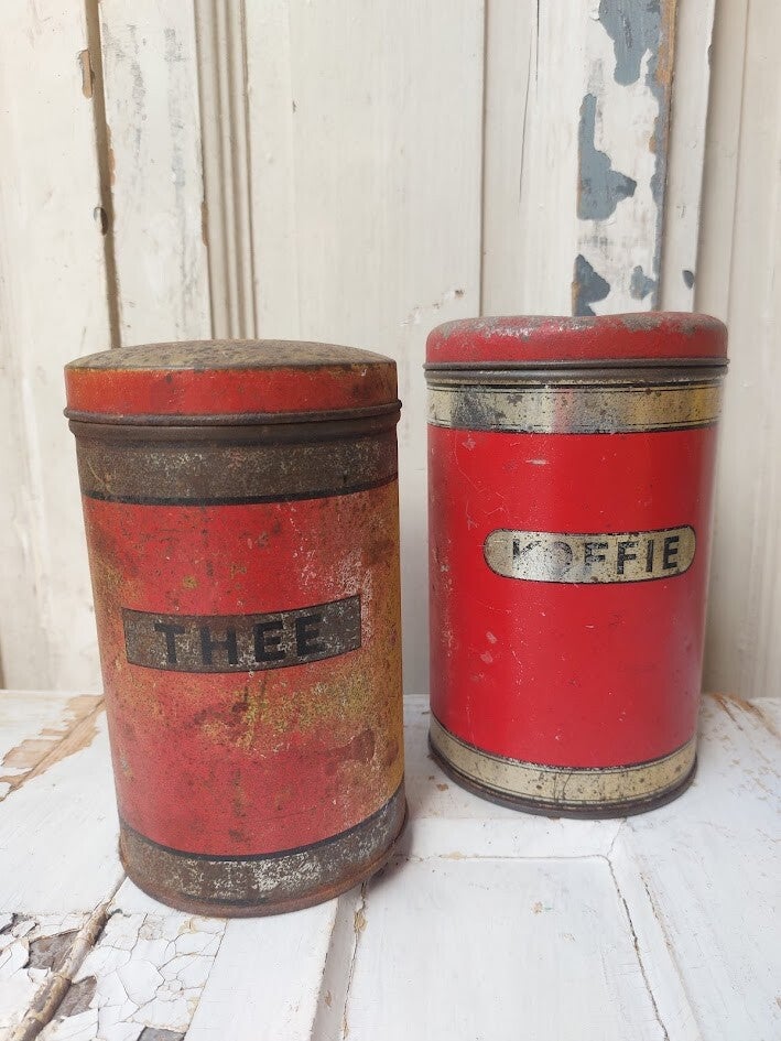 ♠ Antieke voorraadblikken