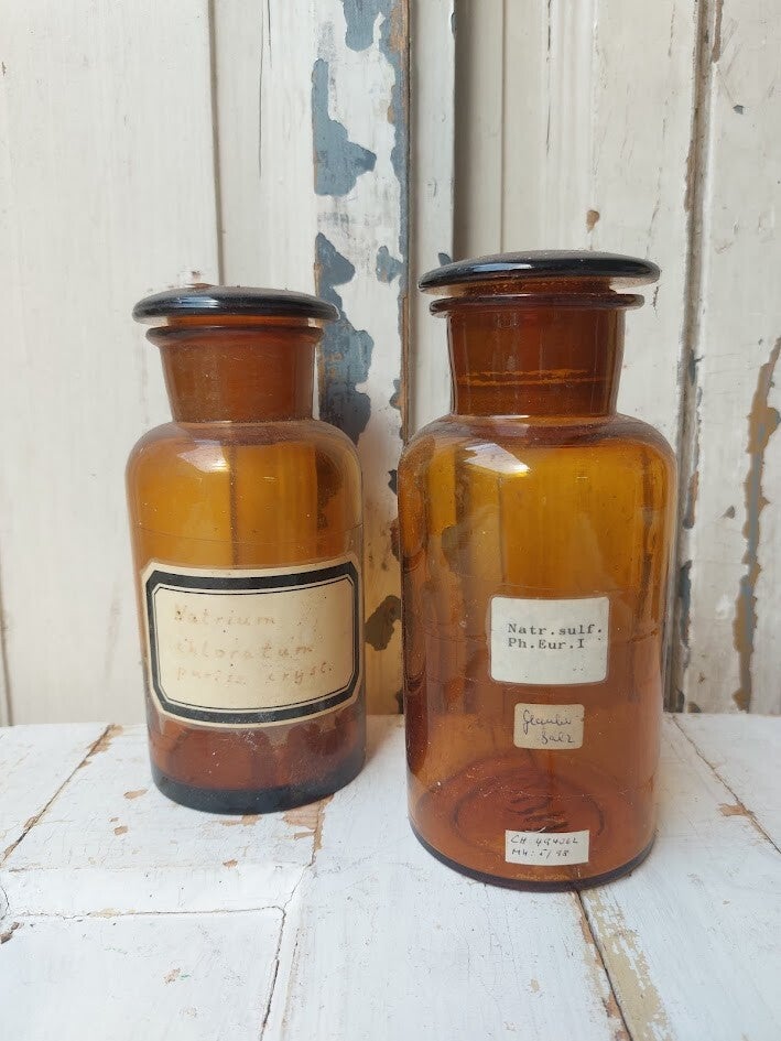 ♠ Antieke apothekersflessen