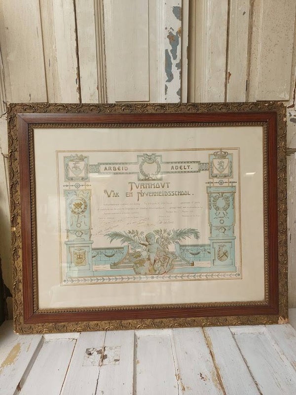 ♦ Historisch diploma of certificaat