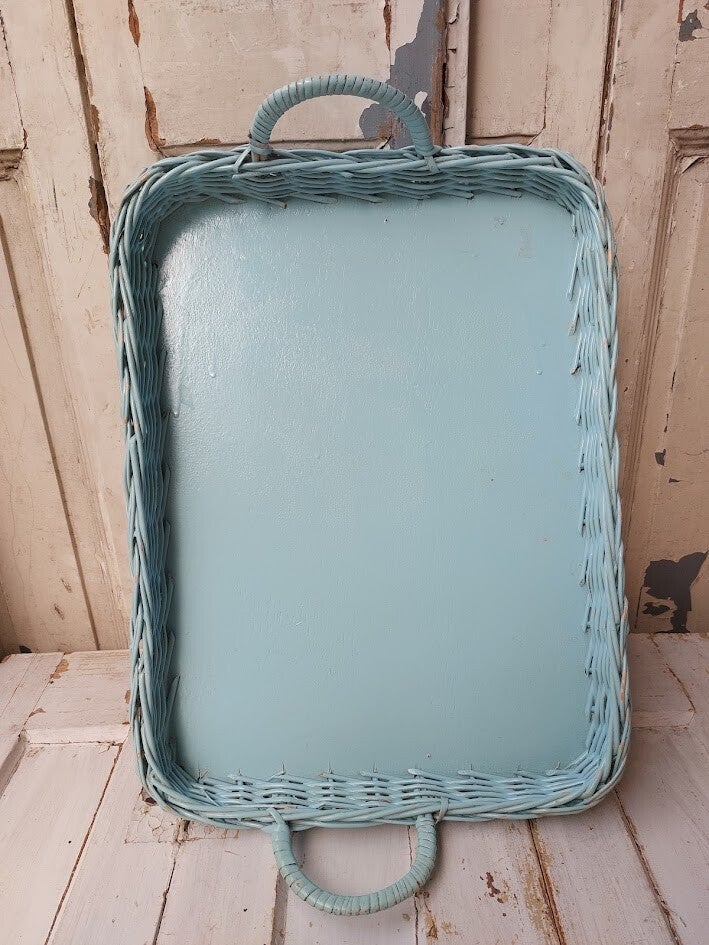 ♠ Brocante dienblad van hout