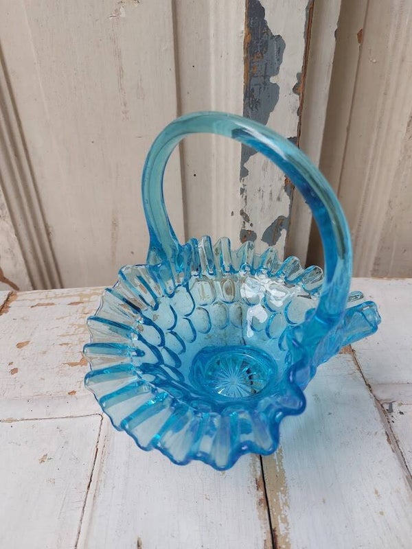 ♠ Vintage Fenton Art Glass mandje *