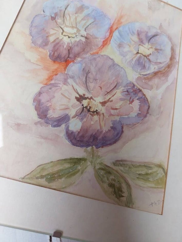 ♦ Aquarel kunstwerk in lijstje
