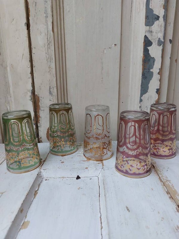 ♦ Marokkaanse theeglazen set