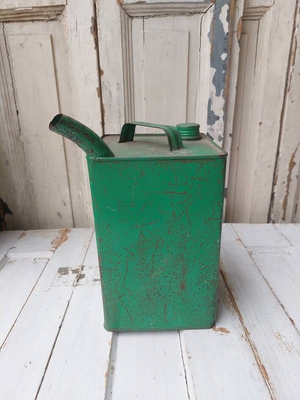 ♦ Caltex of Esso metalen oliekan uit de jaren '50 of '60