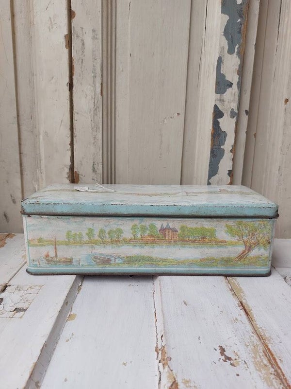 ♦ Vintage langwerpig koekblik