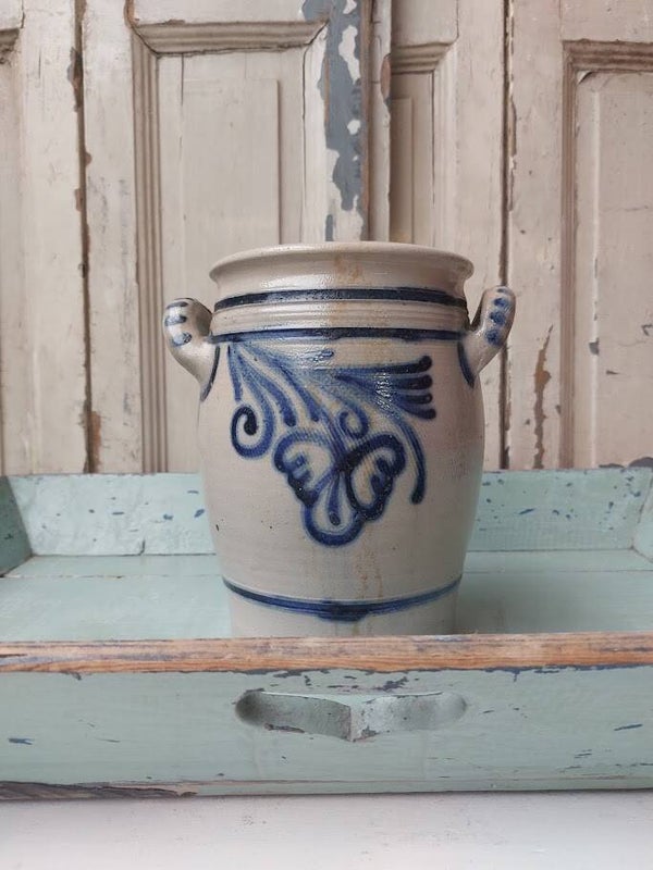 ♦ Authentieke Keulse pot van zout geglazuurd steengoed