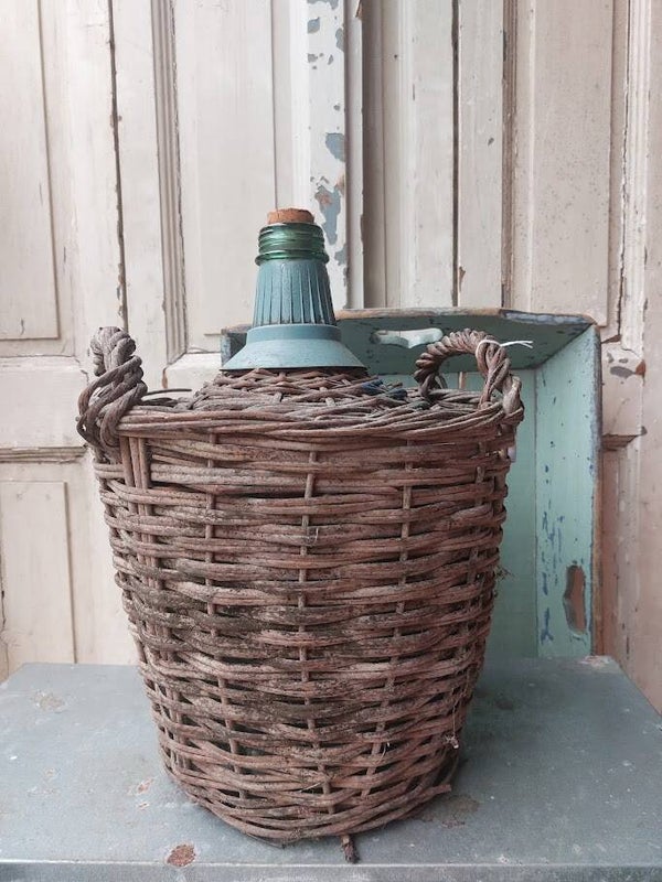 ♦ Antieke demijohn fles