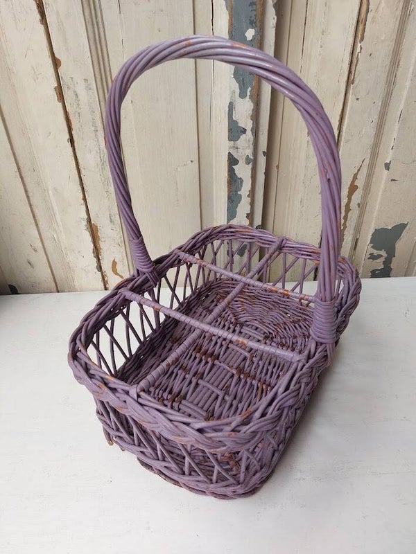 ☻Paarse vintage flessenmand