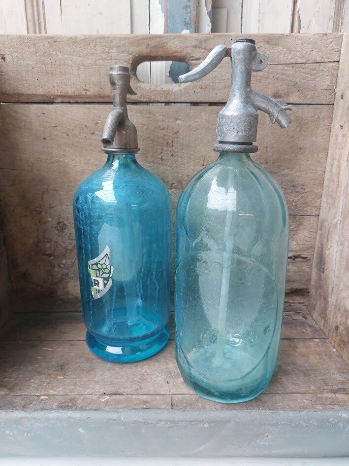 ☻ Oude spuitwaterflessen SET