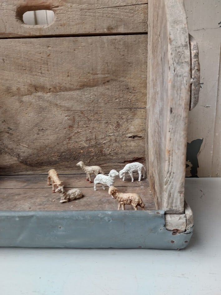 ☻ SET kunststof schaapjes