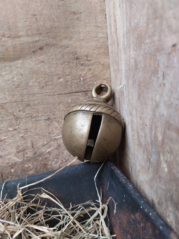 ☻ Antieke Messing Paardenbel