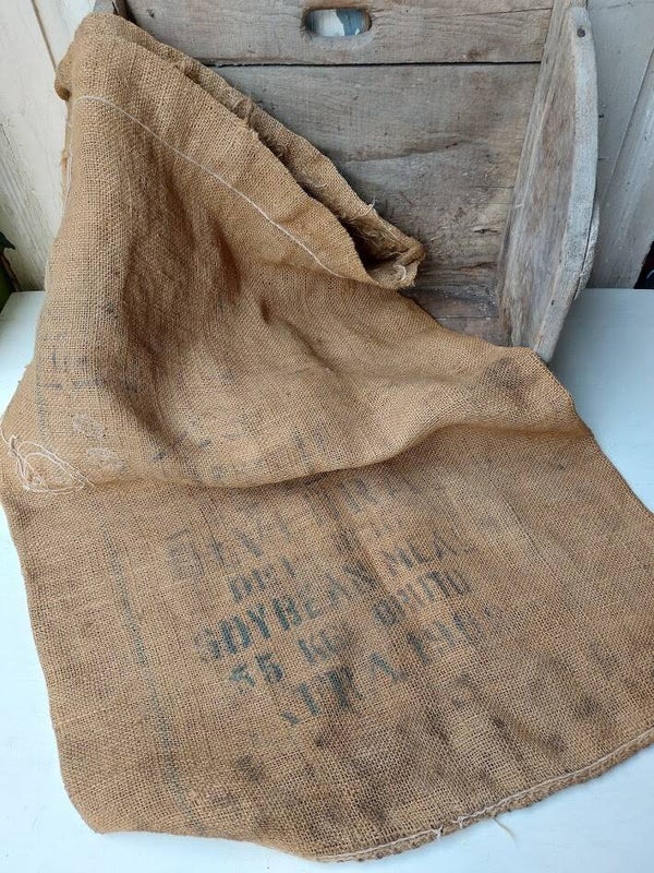 ☻ Authentieke Jute Zak – Soybean Meal (1965)