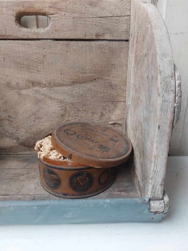 ☻ Antiek Frans O-Cedar Winkelblik inclusief Originele Inhoud