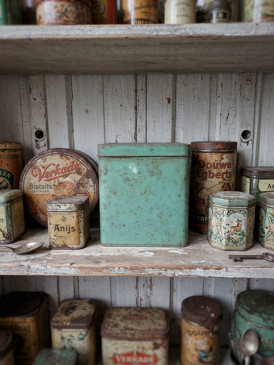 🕊️ Vintage Industrieel Blik Ajinomoto L-Proline Tokyo Japan