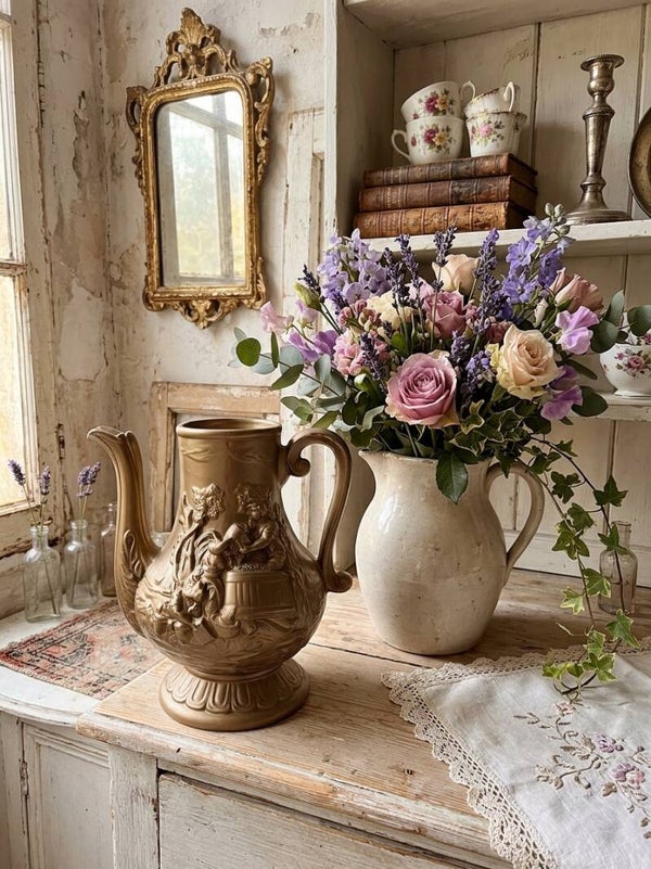 🕊️ Vintage Capodimonte Italiaanse Schenkkaraf